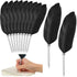 Chinco 12 Pcs Feather Ballpoint Pen, Vintage Quill Ballpoint Pen for Wedding Signing, Soft Fluffy Pen for School Office