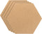 PATIKIL 12x10" 1/4" Thick Cork Board Tiles, 4 Pack Self-Adhesive Hexagon Bulletin Board for Home Office Classroom DIY,