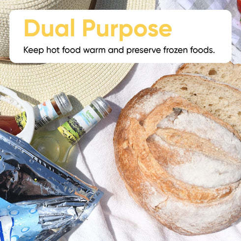 Frozen (1, 13.5"x17.5") Superio Hot and Cold Insulated Bags for Food Delivery, Grocery Shopping Bags, Food Storage