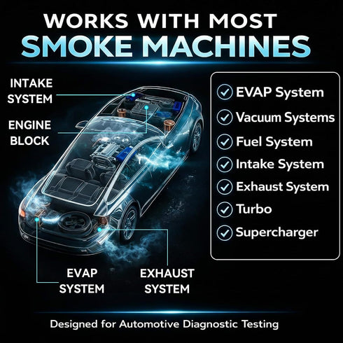 HappyAlley Testers,8.5oz Exhaust,1 Pack Smoke Fluid for Automotive Diagnostic Machine Pressure & Vacuum Liquid Smoke