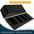 Large Rubber Door Stoppers, Heavy Duty Wedge Door Stopper, Black Non-Slip Stackable Doorstop for Home Office