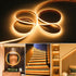 16.4ft,UL 2700K Lights,CRI93+ Dimmable 24V PAUTIX COB LED Strip Light,LED Lights Listed Warm White Dotless Strip Super