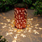 YISITEONE Dragonfly Outdoor Solar Lanterns, Garden Waterproof Metal Hanging Decor Lights for