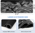 Gaming Mouse Pad - Large 31.5 x 11.8 in Black and White with Non-Slip Rubber Base and Stitching Edges