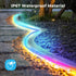 ANDOHAI 50FT IP67 LED Neon Rope Lights, Flexible Led Rope Lights Control with App/Remote, Outdoor RGB Color Changing