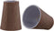 Aspen Creative 51051-2, Hardback Empire Transitional Clip-On Chandelier Shade, Gold Dark Brown Burlap Textured