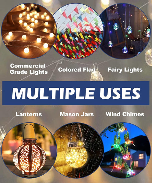 Eazielife 10FT (1 Pack) String Light Pole for The Outdoor, Heavy Duty Metal Lighting Stand Pole for Hard Soil Wood