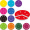 SpriteGru 78 PCS Magnetic Fraction Tiles, Educational Math Learning Manipulatives Set for