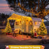 400 132ft 8 JMEXSUSS LED Warm White Christmas Lights Outdoor, Christmas Tree Lights with Remote, Modes Indoor String