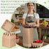 Reallnaive 20 Pack 1/2 Natural Pulp Fiber Berry Baskets Pint, Small Molded Produce Vented Basket for Strawberry