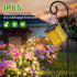 BETOLEAN Solar Watering Can Lights Waterproof, Solar Lights Outdoor Decorative Garden Decor Metal Hanging Lights