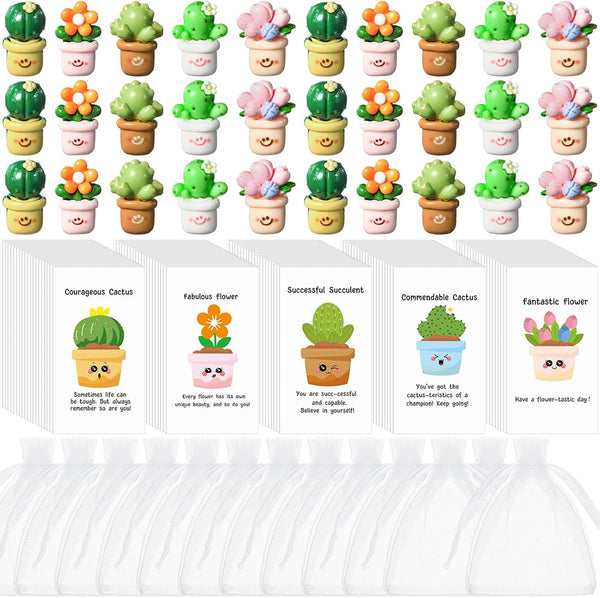 Chunful Employee Appreciation Gift Bulk for Coworkers Resin Flower Pot Pun Inspirational