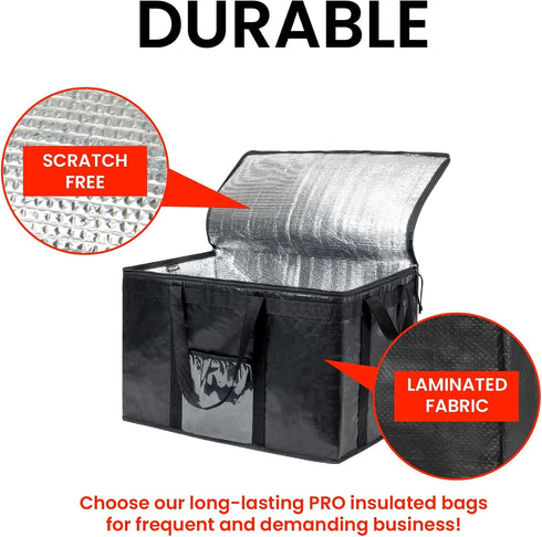 (3XL NZ home Insulated Bags for Food Delivery PRO) Grocery Shopping Cooler Bag, Pizza Delivery, Hot & Cold Catering