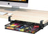 Under Desk Drawer Organizer Clamp-On, Mesh Metal Attachment, 1 Drawer Slide Out for Office Supplies & Home Essentials
