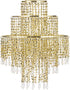 Waneway Acrylic Chandelier Shade, Ceiling Light Shade Beaded Pendant Lampshade with Crystal