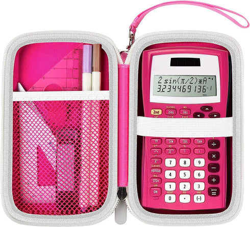 Case for Texas Instruments TI-30XIIS Scientific Calculator, Travel Office Storage Holder Bag with Extra Mesh Pocket