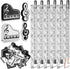 Music Pencils with Music Note Pencil and Themed Erasers, Bulk Keyboard Fun Pencils for Classroom Supplies