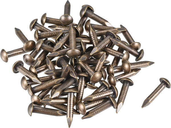 uxcell 60pcs Small Tiny Brass Nails 3mmx15mm(DXL) for DIY Wooden Boxes, Bronze Tone