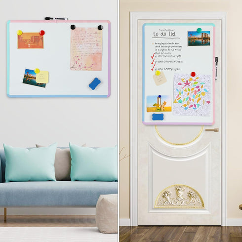 Mr. Pen- Dry Erase Board, 18” x 24” with Black Marker, Colorful Frame, Magnetic Whiteboard for Wall, Dry Erase Boards
