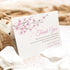 5.5x4.25 Pink Floral Cherry Blossom Sympathy Thank You Cards, Personalized Bereavement Funeral Thank You Cards
