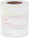 XGOOD 900 Pieces Removable Food Storage Labels, 3 Rolls (Red, Yellow, Green), 3x1in, Freezer & Refrigerator