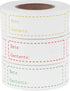 XGOOD 900 Pieces Removable Food Storage Labels, 3 Rolls (Red, Yellow, Green), 3x1in, Freezer & Refrigerator