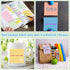 Yexiya 64 Pcs Lined Sticky Notes, Self Stick Notes with Lines, 1920 Sheets, Fresh Color
