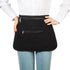 Bafelia 9 2 Server Apron with Pockets,Black Waitress Apron Buckle Closure & Zippered Money Pouch