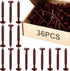 Blulu 36 Pcs 3 Inch Vinyl Shutter Fastener Window Panel Peg Lok Pin