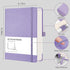 RETTACY Bullet Dotted Journal - A5 Dotted Grid Journal Notebook with 256 Pages, 120 GSM Premium Acid-Free Paper, Bullet Journaling, Sketching, Leather Hardcover, Inner Pocket, 5.7'' × 8.3'' (Purple) by RETTACY