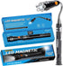 FFIPBGE Telescoping Magnet Pickup Tool with 3 LED Magnetic Flashlight, Gifts for Men,