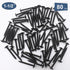 80pcs #8 × 1-1/2” Modified Truss Head Wood Screws, Phillips Drive, Black Wood Screws, Screws with Screwdriver Bit