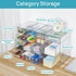 Vtopmart Acrylic Organizer with 16 Drawers, 4 Set Clear Makeup Organizer, Dustproof Storage for Office Supplies