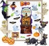 Halloween Classroom Bulletin Board Decorations - Cutouts Trick or Treat Pumpkin, Bat, Witch, Ghost, Castle