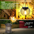 2 Pack, 13.45" Solar Lanterns Outdoor Waterproof Metal Solar Hanging Lights with Hooks & Auto On/Off, Brighter Warm