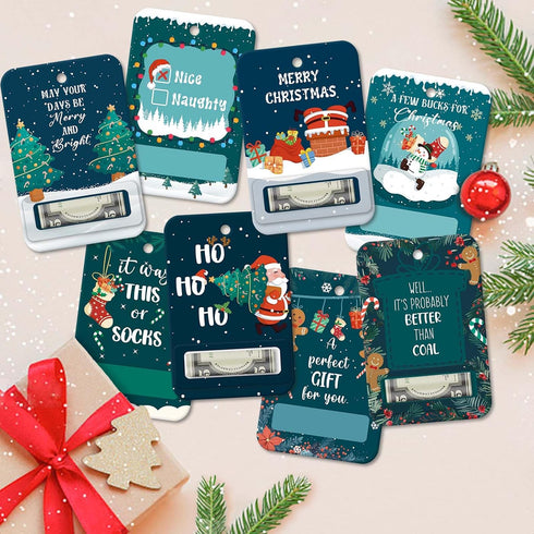 Set 8 4 6 SuperShunhu of Christmas Money Cards, Christmas Money Holders Gifts for Friends Family Member, Christmas
