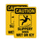 Slippery When Wet Or ICY Sign, Caution Sign 2 Pack, 10" x 7" Rust Free Aluminum with Pre-drilled Holes