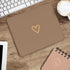 Seorsok Square Aesthetic Cute Heart Mouse Pad,Office Home Personalized Mouse Mat Design,Waterproof Funny