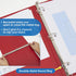 BAZIC 3 Ring Binder 1/2" Economy View Binders Organizer, Red, Round Ring, Hold 100 Sheets