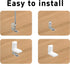 Runseaway 40Pcs 1" L Shaped Angle Brackets, Metal Plastic Right Angle Corner Brace Joint with White Cover for Shelves