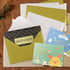 Granhoolm 100 Pack 5x7 A7 Invitation Envelopes, V Flag 5.25 x 7.25 for Weddings, Parties, Greeting Cards (Gold Pearl)