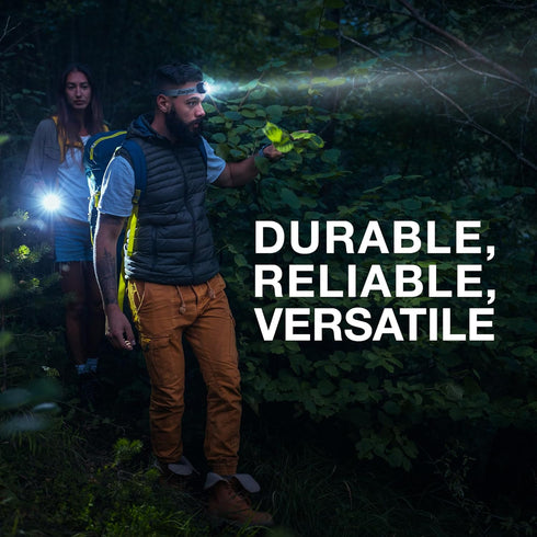Energizer Pro400 LED Headlamp - Rugged IPX4 Water Resistant Head Light, Ultra Bright for Running, Camping, Outdoor,