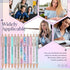 Glenmal 12 Pieces Glitter Swear Word Ballpoint Pens, Funny Negative Pens for Adults, Office Supplies