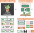 Hadley Designs Cactus Classroom Calendar Set, Bulletin Board for Classroom Decorations