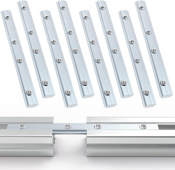 2020 Series Aluminum Profile Straight Line Connector, Inner Straight Bracket Fastener with M5 Screw, Pack of 8