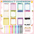 Yeaqee 12 Set Employee Appreciation Gifts - 12 Motivational Sticky Notepads, 12 Pens, 12 Ribbons for Office Supplies