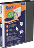 Stride QuickFit 1 D-Ring View Binder, Black