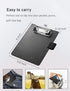 Mini Clipboards 4"x6" - Small Faux Leather Memo Pocket Clipboard with Pen Holder for Receipts & Notepads (Black)
