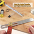 9 Inch Multi Angle Sliding T-Bevel Protractor, 360 Degree Adjustable Ruler Gauge with Hardwood Handle