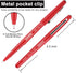 Red Felt Tip Pens, 30 Pack, 0.7mm Premium Medium Fine Point, Felt Tip Markers For Writing, Journal, Planner Coloring, Note Taking, Drawing, Art, School by Ezzgol